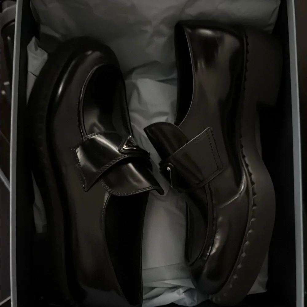Prada Black Loafers - Picture 2 of 9
